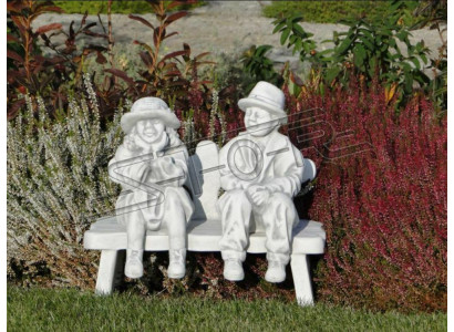 Garçon Assis Figurine Statue Figures Sculpture Statues Décoration de Jardin S105002